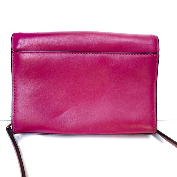 Michael Kors Pink Leather Mini Bag | Heart Studs | Removable Chain | NWOT Gift - Picture 13 of 16